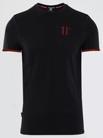 11 Degrees Black / Pomegrante Logo T-Shirt