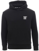 11 Degrees Black Junior Core Pullover Hoodie Small Logo