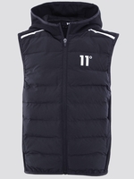 11 Degrees Black Junior Hybrid Gilet