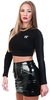 11 Degrees Black Ruby Cropped Long Sleeve T-Shirt