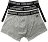 11 Degrees Black White Grey Triple Pack Core Boxer Shorts