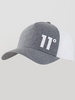 11 Degrees Charcoal Marl Trucker Cap High Build Logo