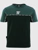 11 Degrees Darkest Spruce Green/Black Colour Black Taped T-Shirt