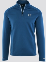 11 Degrees Steel Blue Oxygen Quarter Zip Top