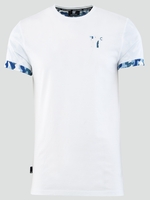 11 Degrees White / Blue Camo Logo T-Shirt