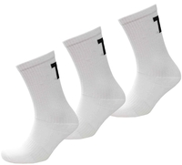 11 Degrees White 3 Pack Core Logo Sock