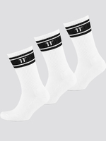 11 Degrees White Core Stripe Socks 3 Pack