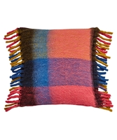 Cosy Faux Mohair Check Cushion