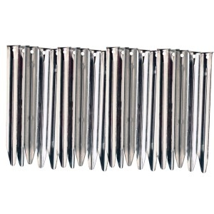 20 Vango Steel V Pegs - 20cm