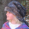 Arctic Fox Davy Crocket Hat