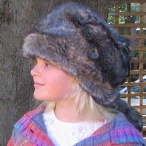 Arctic Fox Davy Crocket Hat