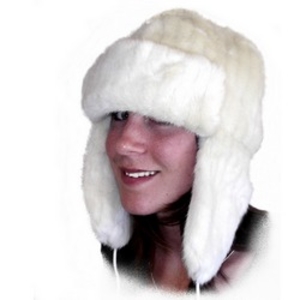 Arctic Fox Deerstalker Faux Fur Hat