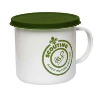 Scout Enamel Mug with Lid