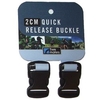 Trekmates 2cm Quick Release Buckles - Pk2