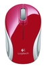 Logitech M187 Wireless Mini Mouse - Red