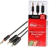 Techlink Wires NX2 3.5mm Stereo - 2 X Phono Plugs - 3m