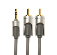 Techlink WiresAcuity 3.5mm Stereo Plug To 2 X Rca/phono Plugs