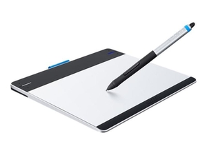 Wacom Intuos Pen & Touch M - Digitizer,  stylus - 21.6 x 13.5 cm - electromagnetic - 4 buttons - wired - USB - black,  silver