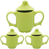 Wade Dignity Two Handled Drinking Cup - Green - Triple Pack