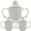 Wade Dignity Two Handled Drinking Cup - White - Triple Pack