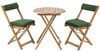 Wooden Bistro Set Table and 2 Chairs