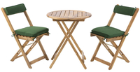 Wooden Bistro Set Table and 2 Chairs