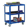 WORKS TROLLEY 3 TIER BLUE 329946