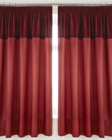 Cannes Lined Ring Top Curtains With Tie-Backs