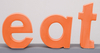 Ceramic Eat Decorative Kitchen Letters