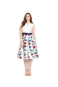 Chi Chi Curve Fit And Flare Midi Dress