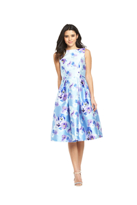 Chi Chi London Floral Midi Prom Dress