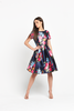 Chi Chi London Floral Print Scoop Back Midi Dress