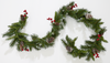 Christmas Garland With Cones And Berries