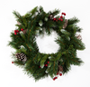 Christmas Wreath With Cones And Berries