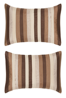 Clio Pack Of Two Stripe Filled Boudoir Cushions
