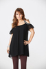 Coleen Cut Away Sleeve Embellished Top