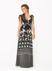 Coleen Dog Tooth Maxi Dress
