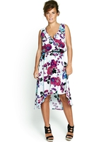 Coleen Floral Print Wrap Dress