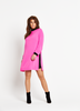 Coleen Long Sleeved Contrast Lining Dress