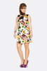 Coleen Mesh Insert Printed Tunic