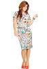 Coleen Orchid Print Bodycon Skirt