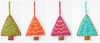 Fabric Christmas Tree Shape Hanging Decorations