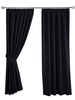 Faux Suede Eyelet Lined Curtains 229 x 274cm