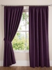Faux Suede Eyelet Lined Curtains 229 x 274cm