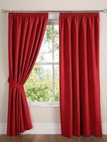 Faux Suede Pencil Pleat Lined Curtains 229x274cm
