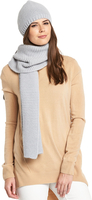 Feather Lash Hat And Scarf Set