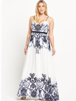 Forever Unique Curve Floral Maxi Dress