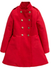 Freespirit Double Breasted Dip Back Hem Military Coat