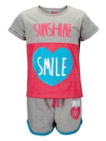 Freespirit Everyday Essentials Two Piece Girls Slogan T-shirt and Shorts Set