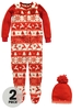 Freespirit Fairisle Christmas Onesie With Hat